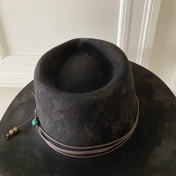 NWOT Free People x Ruediger Outback Charm Felt 100% Wool Brown Hat Sz M - Picture 5 of 9